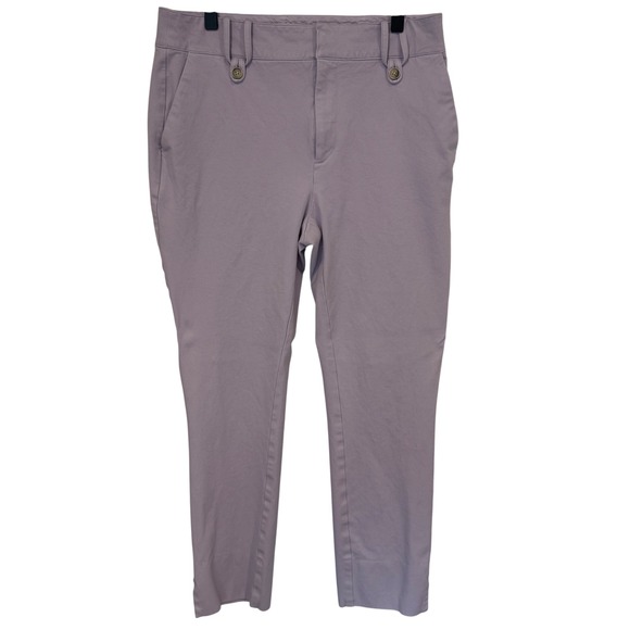 Anthropologie the essential SLIM Lilac Purple Casual Pants Women's Size 6 - Picture 1 of 7